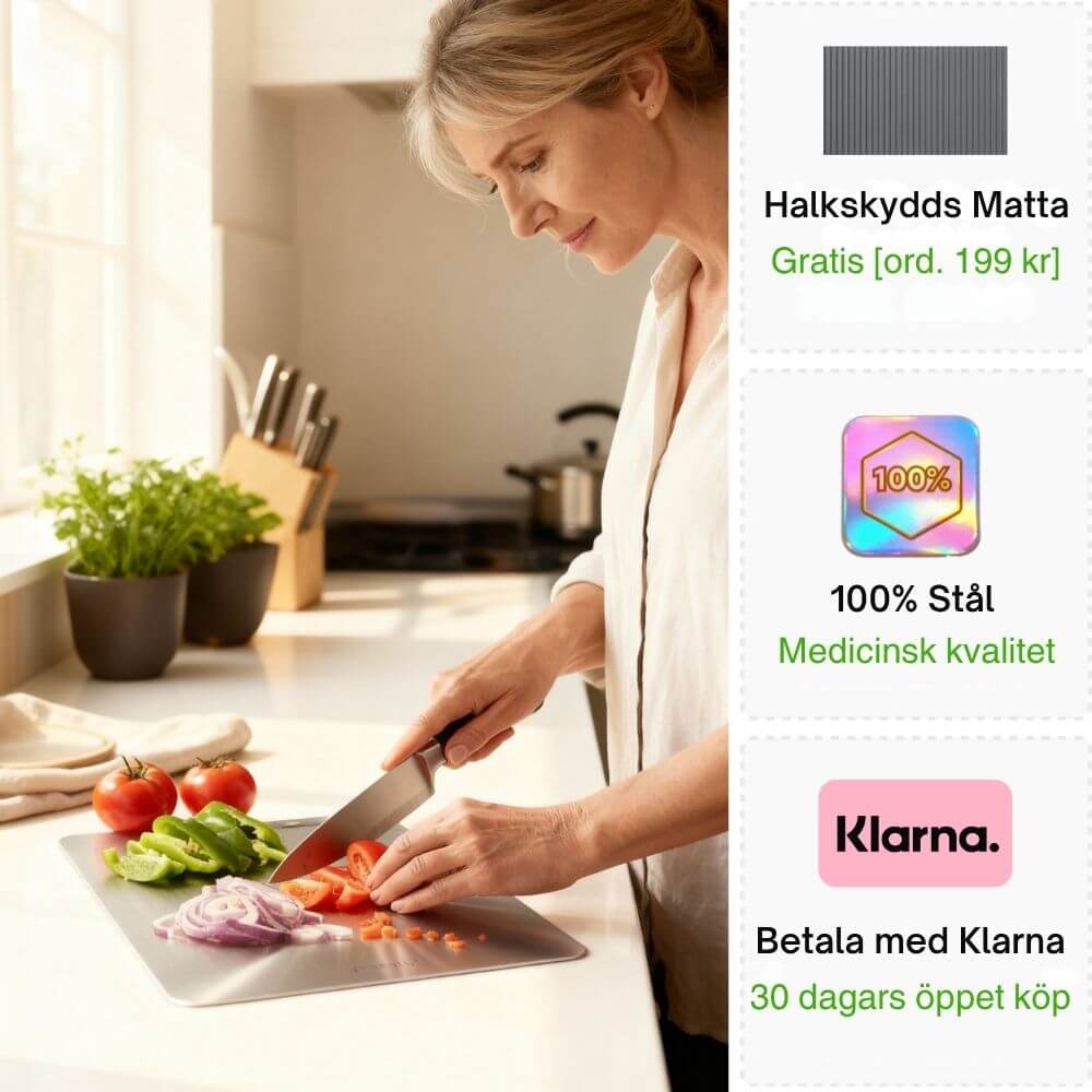 Stål Skärbräda Komplettpaket