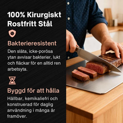 Stål Skärbräda Komplettpaket