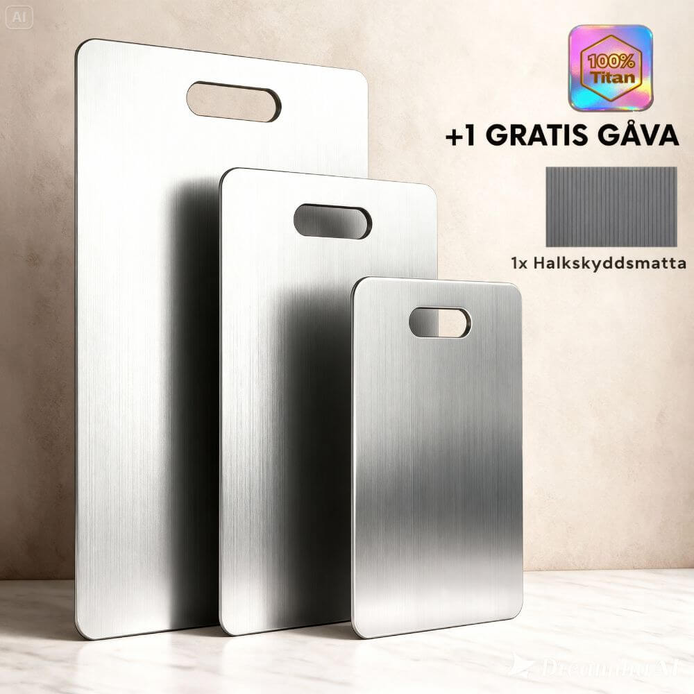 Sakura® Pro Skärbräda i Kirurgiskt Rostfritt Stål – Kökets Nya Standard